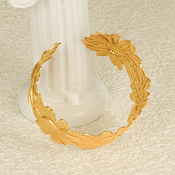 Шикарные браслеты-манжеты из нержавеющей стали 304 daisy для женщин&nbsp;OC7411-2