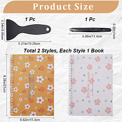 Блокнот для сбора наклеек формата А5 с отрывными листами на спирали&nbsp;AJEW-CP0007-85B