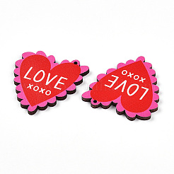 Печатные подвески дерева WOOD-T032-04U