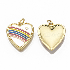 Латунь эмаль подвески&nbsp;KK-T061-001-NF