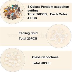 Наборы для изготовления серег-гвоздиков своими руками DIY-UN0002-28