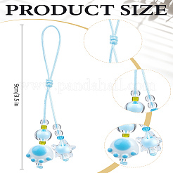 1 шт смола с нейлоновым шнуром мобильные аксессуары украшения&nbsp;HJEW-LP0002-13B