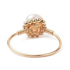 Натуральные перламутровые кольца RJEW-JR00601