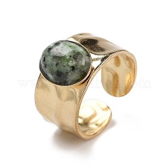 Ионное покрытие (ip) 304 нержавеющая сталь широкополосные открытые манжетные кольца RJEW-F167-02G-10