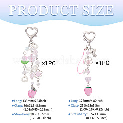 2шт 2 стиля лэмпворк и акриловые подвесные украшения&nbsp;HJEW-TA0001-36