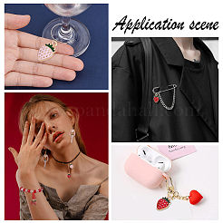 Подвески из эмалевого сплава с покрытием из легкого золота&nbsp;ENAM-SC0002-74