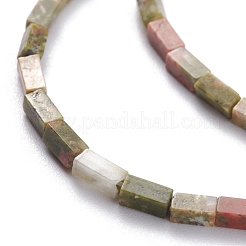 Природные Unakite бисер нитей G-C301-16