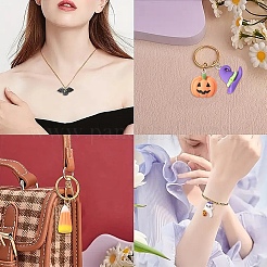 24шт 12 стиля Хэллоуин непрозрачные подвески из смолы&nbsp;RESI-YW0004-84