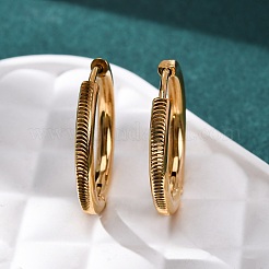 Серьги-кольца из нержавеющей стали 304&nbsp;EJEW-D331-09G