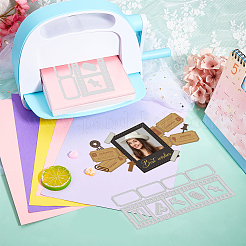 Углеродистая сталь разрезает трафареты DIY-WH0309-1067