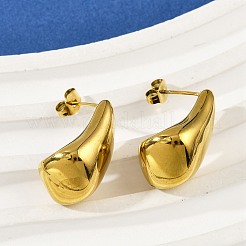 Серьги-гвоздики в форме капли из нержавеющей стали 304 для женщин&nbsp;EJEW-S272-03G