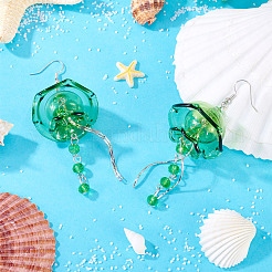 Латунь болтающиеся серьги&nbsp;EJEW-TAC00022