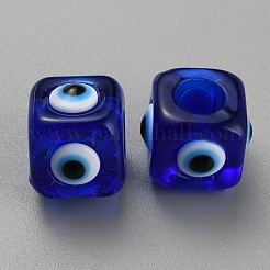 Кубические смоляные бусины с большими отверстиями&nbsp;RESI-TAC0022-02A