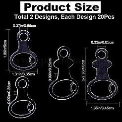 40 шт. 2-х видов акриловых ниток для вышивания DIY-CP0008-74