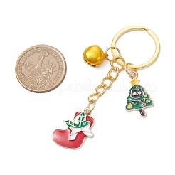 6 шт. рождественские украшения из эмалевого сплава KEYC-JKC01436