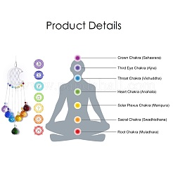 Кристаллы люстра ловцы солнца призмы чакра висит кулон AJEW-Q142-02