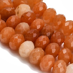 Натуральный красный авантюрин бисер нитей G-C259-A10-8x12mm