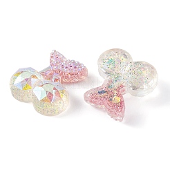 Прозрачные кабошоны из эпоксидной смолы с фруктовой вишней и декодированием CRES-M034-08A