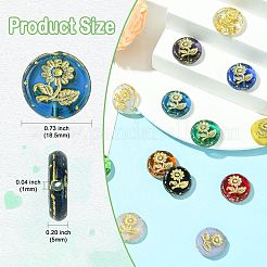 14шт 14 стиля ручной работы бусины лэмпворк LAMP-CJ0002-61