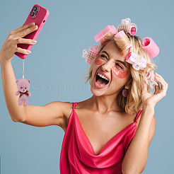 Бархатные ремни для мобильного телефона в виде мишки и кролика HJEW-GO00038