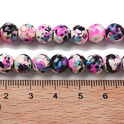 Нити из синтетических бирюзовых бусин&nbsp;G-E594-24S