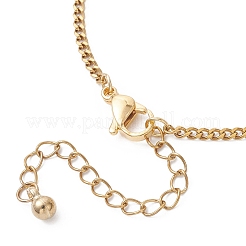 Изготовление браслета из цепей панцирного плетения из нержавеющей стали 304 толщиной 2.5 мм AJEW-JB01452