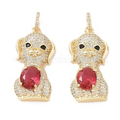 Латунные микро проложить кубического циркония подвески&nbsp;ZIRC-I063-35G