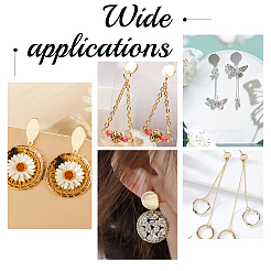 32 шт. 4 цвета фурнитура для сережек-гвоздиков из нержавеющей стали 304 STAS-UN0023-65