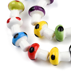 Фарфора ручной работы шарик нити PORC-N007-21