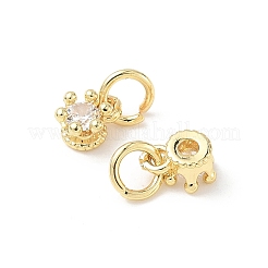 Латунные микро проложить кубического циркония подвески KK-C104-07G