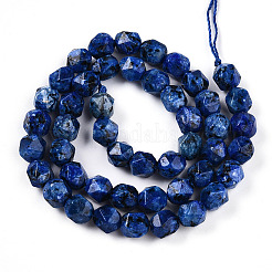 Окрашенные натуральные кунжутные нитки из бисера яшмы&nbsp;G-T139-8mm-47G