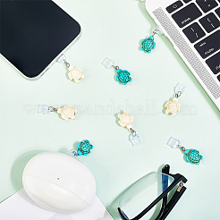 4 шт. 2-х цветные пластиковые мобильные пылезащитные заглушки&nbsp;HJEW-CN00014