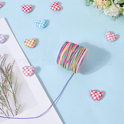 Сегментированный окрашенный круглый полиэстеровый эластичный шнур&nbsp;OCOR-WH20018-35A