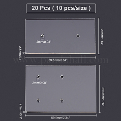 20шт. 2 акриловых дисплея для сережек AJEW-AR0001-30