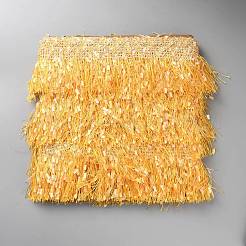 Полиэстеровые кружевные ленты с кисточками SRIB-WH0011-295