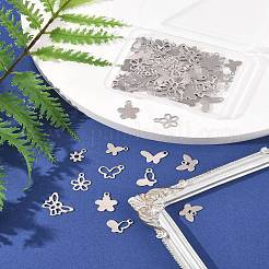 60 шт. 10 стиля подвесок из нержавеющей стали 201 и 304&nbsp;STAS-FS0001-88