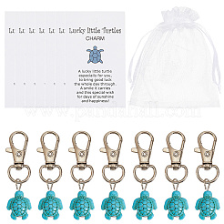 1 коробка подвеска в виде черепахи из смолы&nbsp;HJEW-CP0001-26