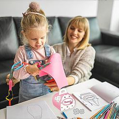 Углеродистая сталь разрезает трафареты DIY-WH0309-497