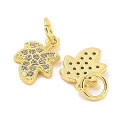 Покрытие стойки латунь микропаве прозрачные подвески из кубического циркония&nbsp;KK-B093-14G