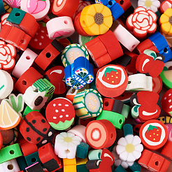 190шт 19 бусины из полимерной глины ручной работы CLAY-TA0001-21