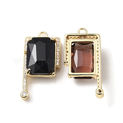 Латунь с подвесками из стекла k9 и стразами&nbsp;KK-C024-33KCG