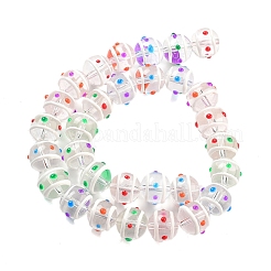 Стеклянные бусины с эмалевыми нитями GLAA-M047-01A