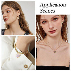 10 шт. натуральные черные шестиугольные подвески-ракушки для губ&nbsp;BSHE-TA0001-25