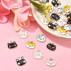 32шт 8 стиля подвески из сплава с эмалью&nbsp;ENAM-CJ0003-20