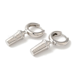 Латунные серьги обруча EJEW-B062-46P