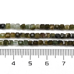 Бусы из натурального зеленого турмалина G-M096-A01-01