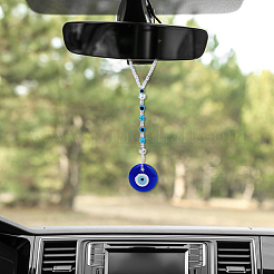 2 шт. синий ламповый сглаз подвесное украшение для автомобиля HJEW-DC0001-13
