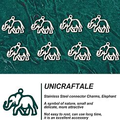 20 шт. 2-х цветные подвески из нержавеющей стали 304&nbsp;STAS-UN0028-71