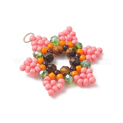 Стеклянные подвески из бисера&nbsp;PALLOY-MZ01241-04