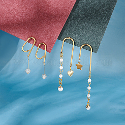 20 пара 4 стилей сережек-гвоздиков из нержавеющей стали 304 STAS-DC0007-34